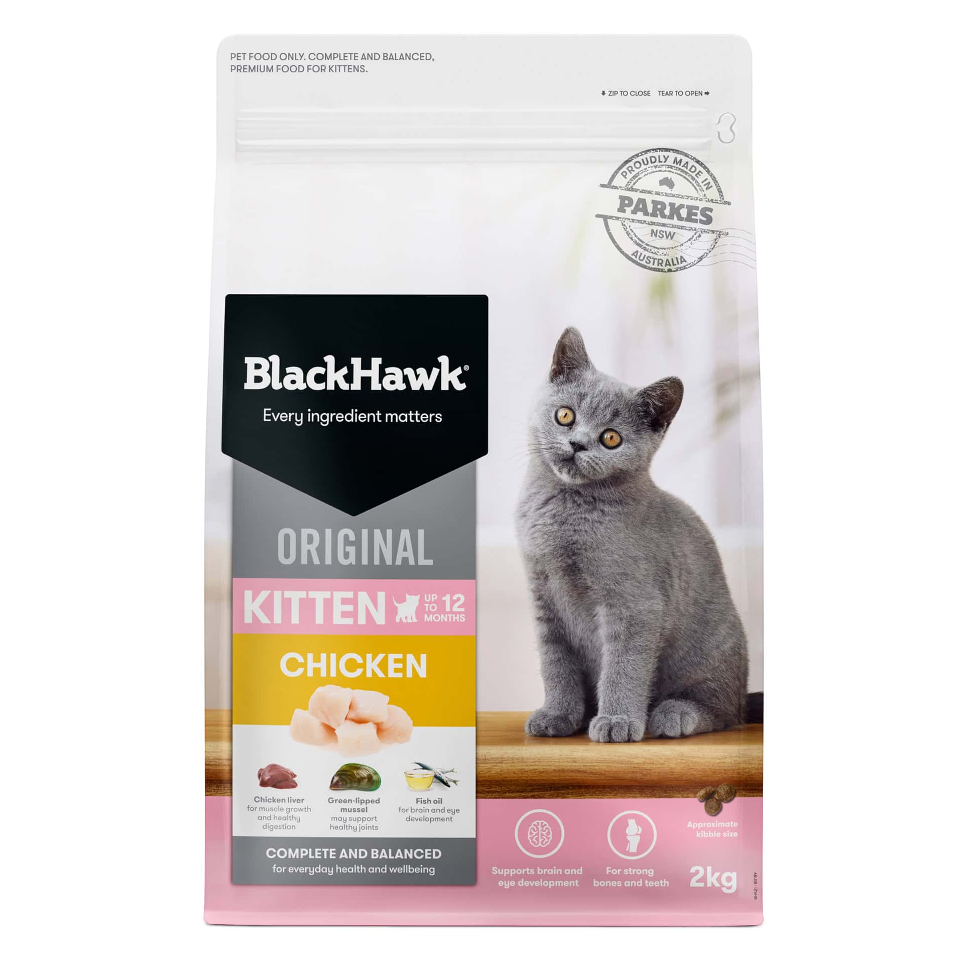Black Hawk Kitten Dry Food Chicken