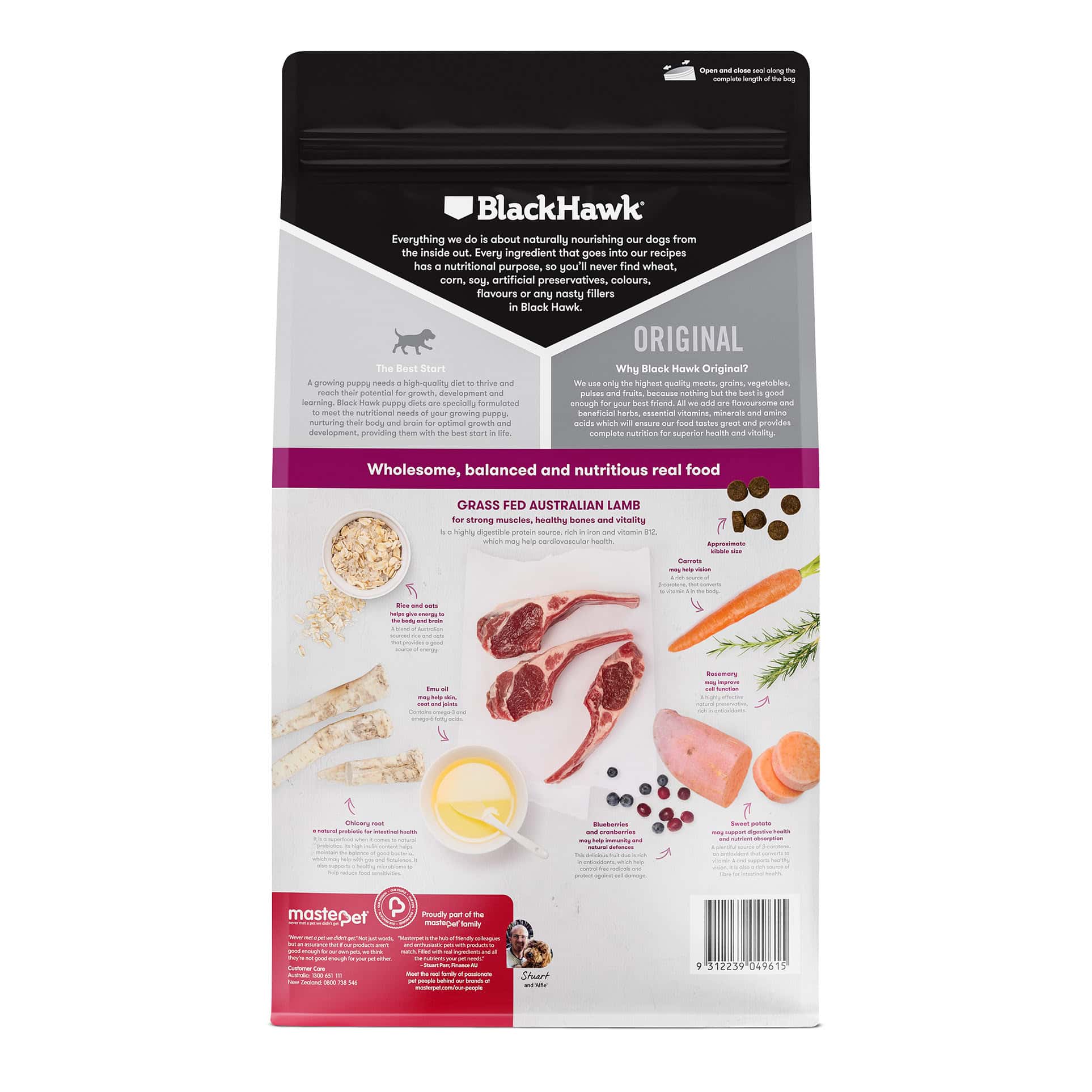 Black Hawk Puppy Medium Breed Lamb & Rice
