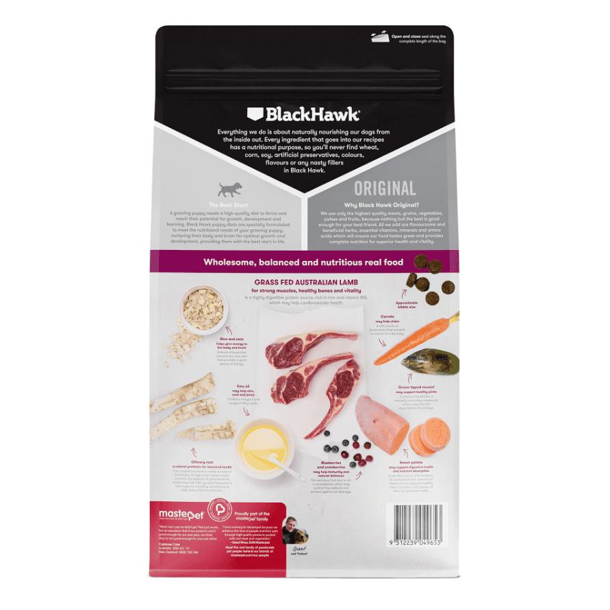 Black Hawk Puppy Large Breed Lamb & Rice Dog Food