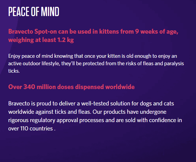 Bravecto Spot-On for Cats