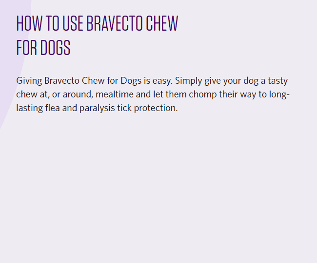Bravecto Chews Extra Large Dog 40kg-56kg (Pink) 2 pack