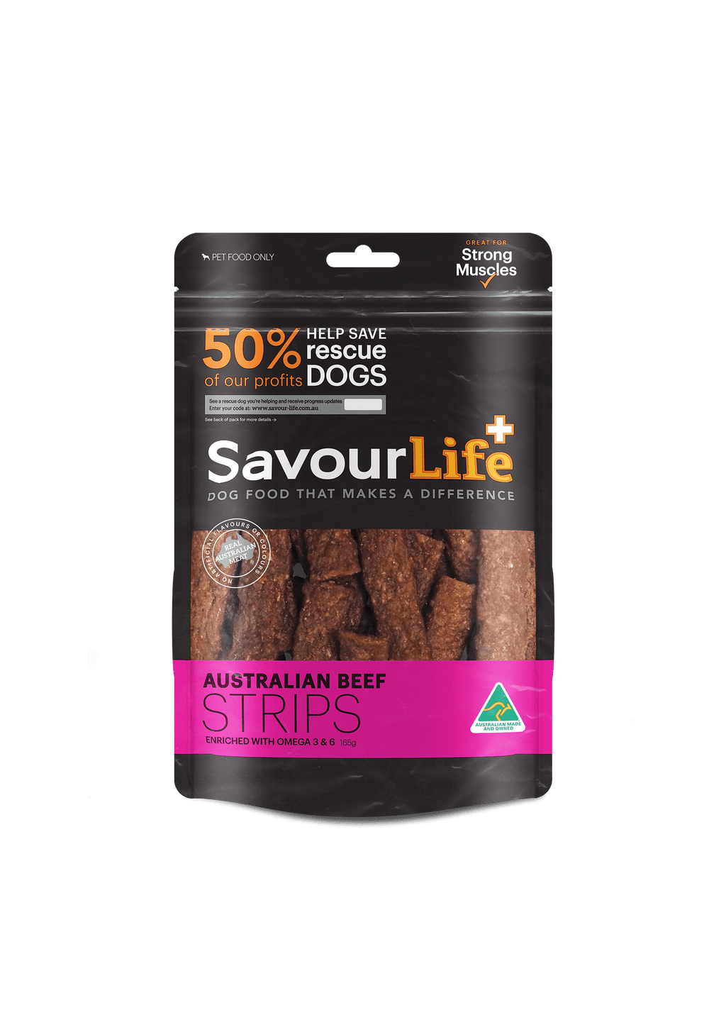 SavourLife Australian Beef Strips 165g