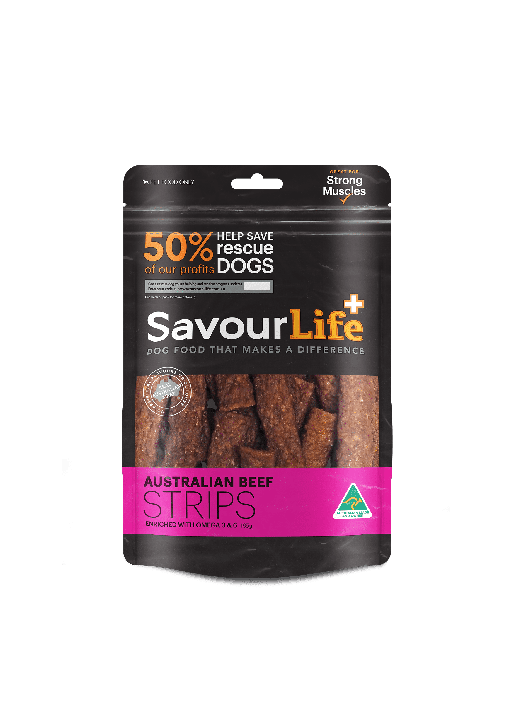 SavourLife Australian Beef Strips 165g