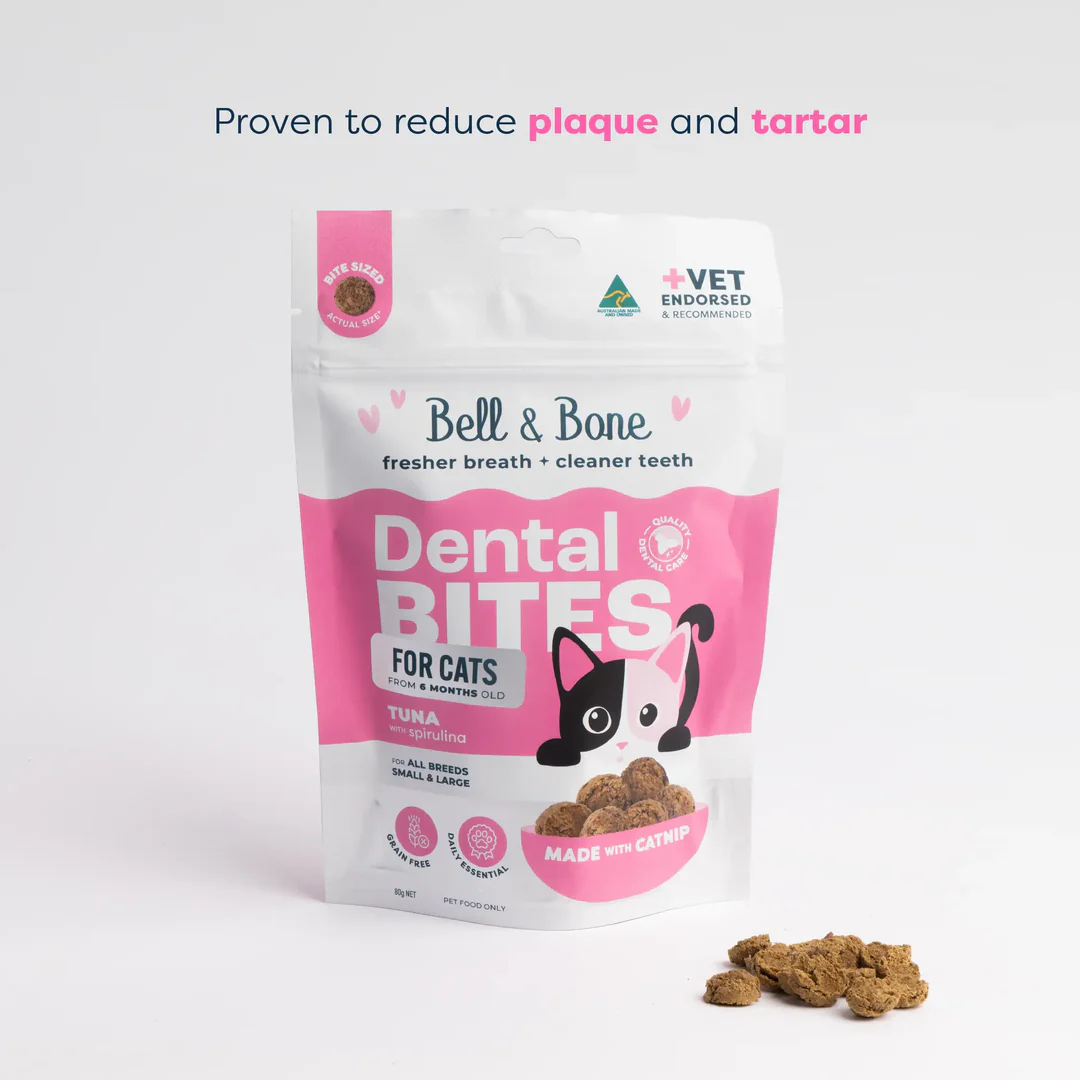 Bell & Bone Cat Dental Bites Tuna Spirulina 80g