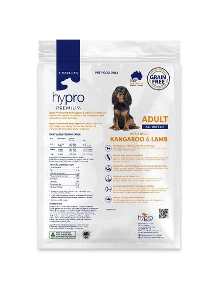 Hypro Premium Grain Free Kangaroo & Lamb Adult Dog food