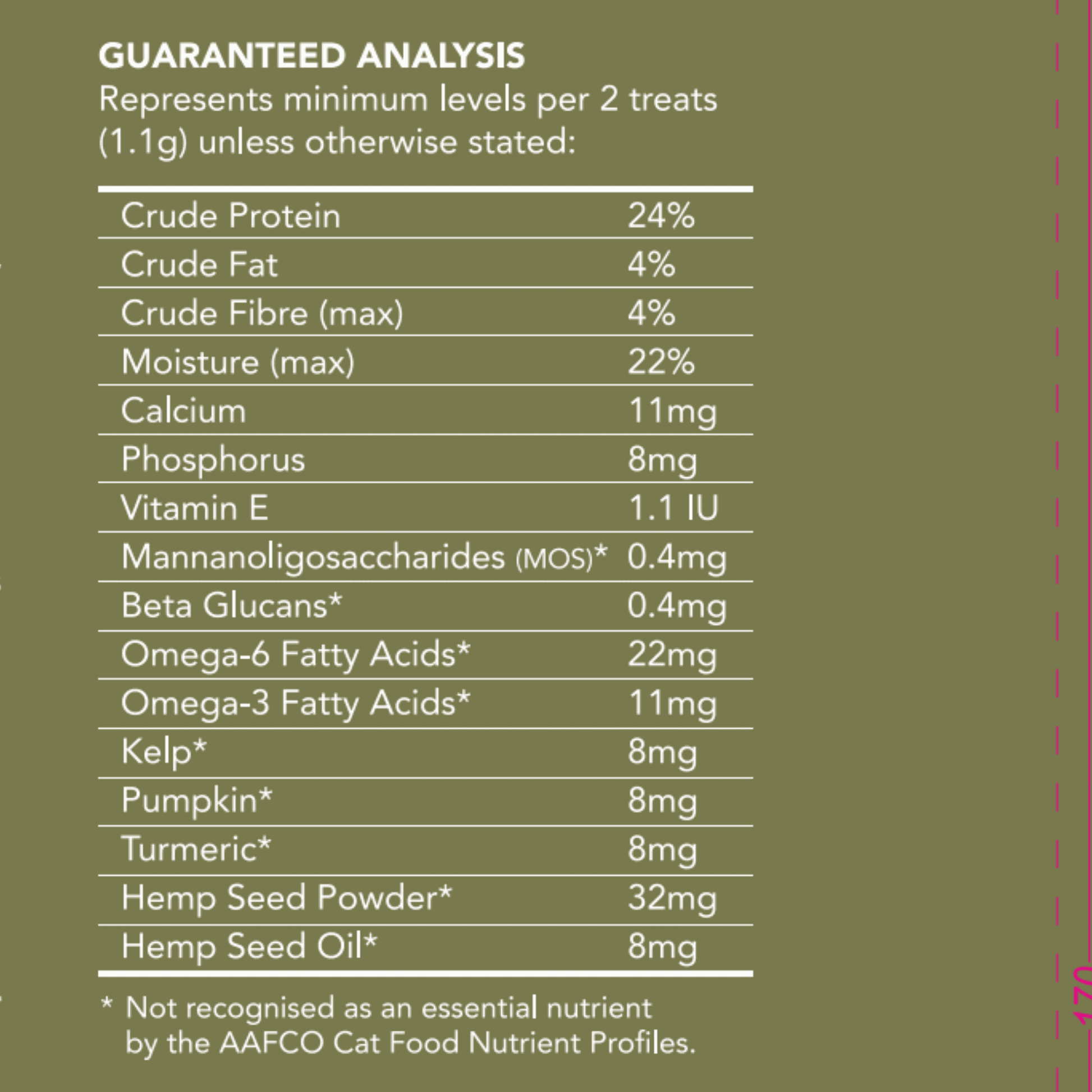 Vetalogica Hemp Clinicals 5IN1 Multivitamin Cat Treats 100G