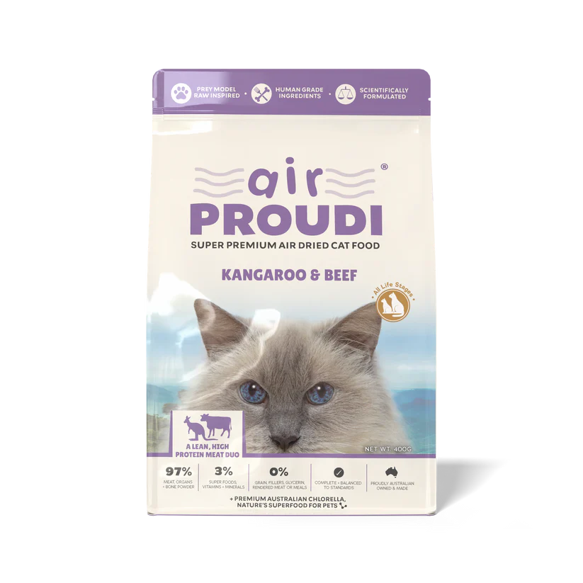 Proudi Premium Air-dried Kangaroo and Beef Cat Food