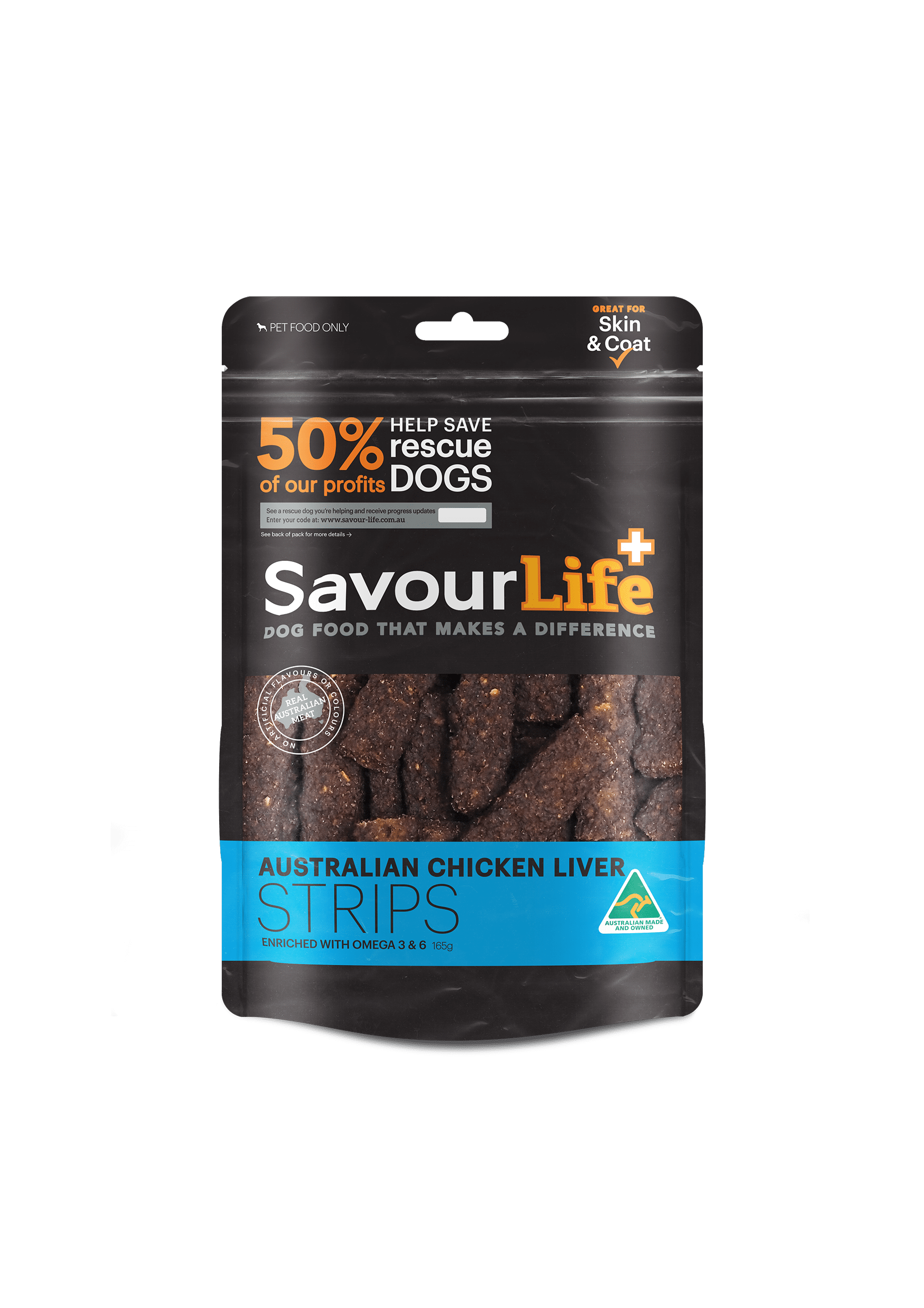 SavourLife Australian Chicken Liver Strips 165g