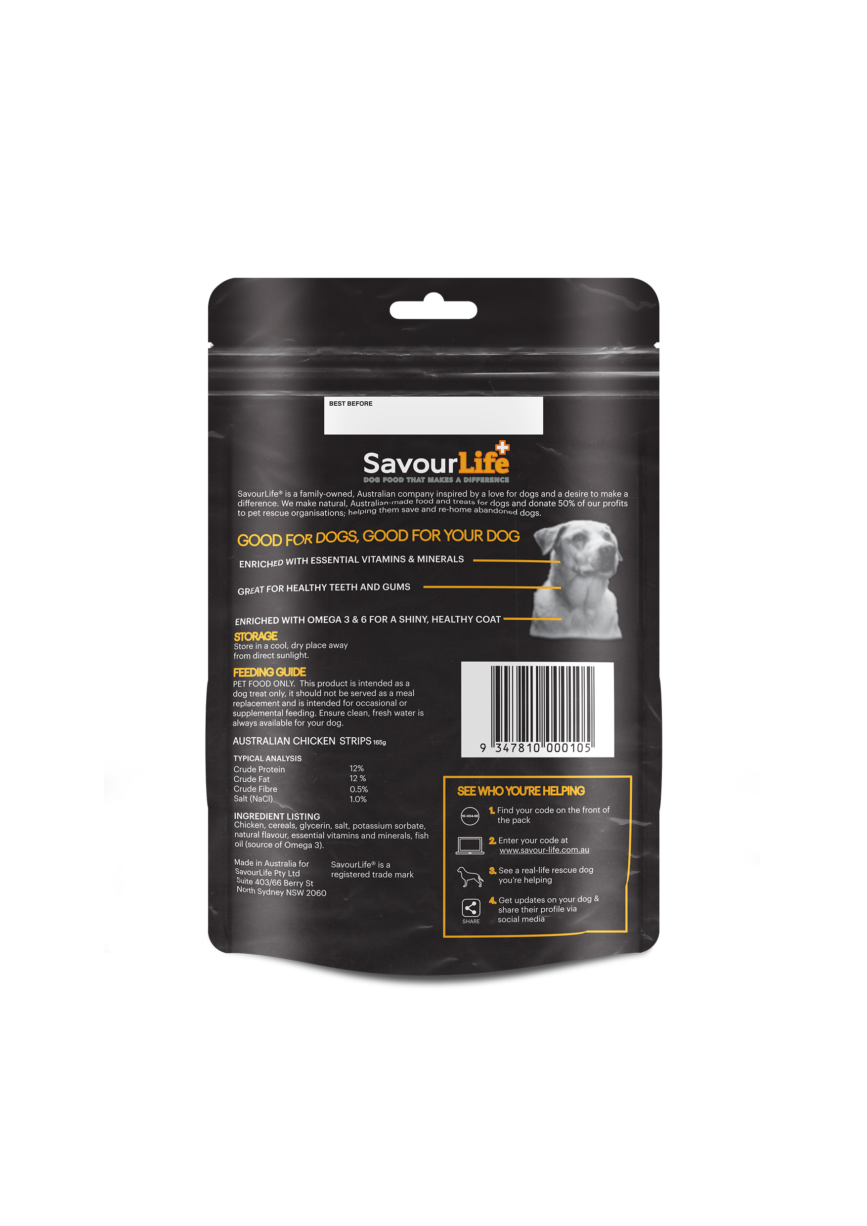 SavourLife Australian Chicken Strips 165g