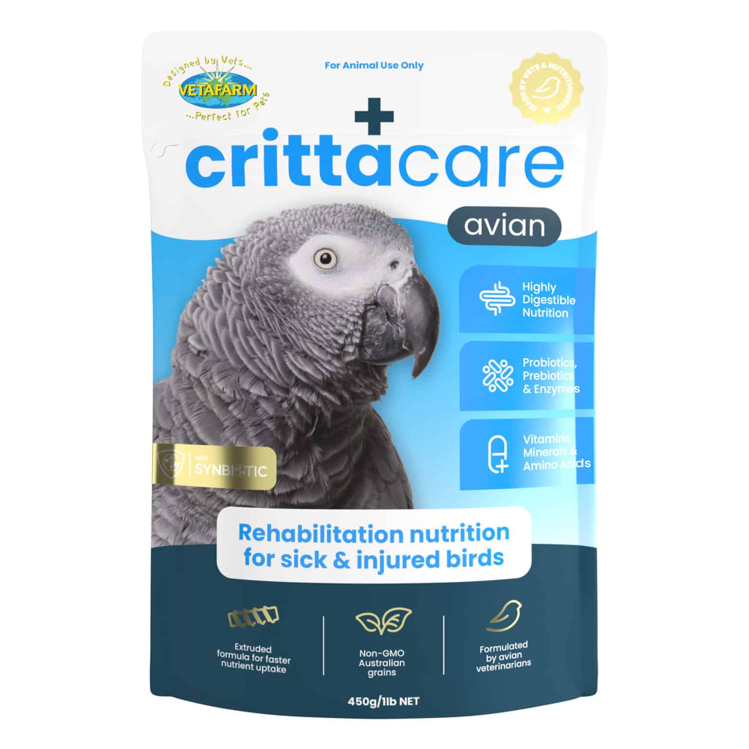 Vetafarm Avian Crittacare 450G
