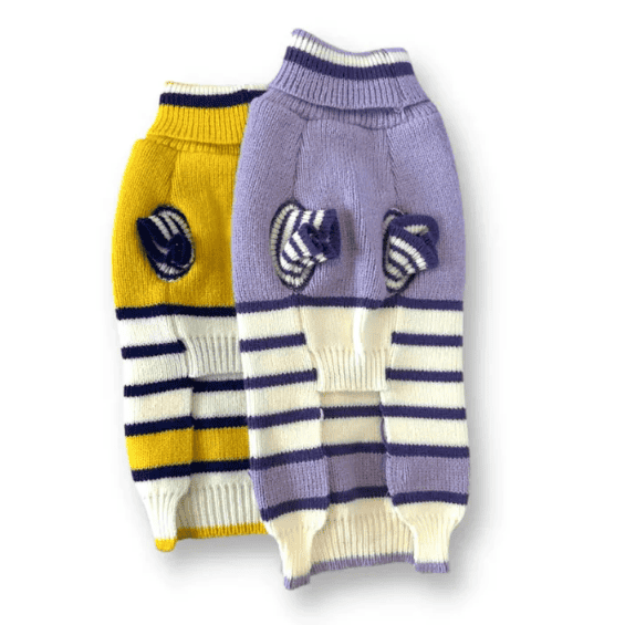 Dogue Stripey Joe Dog Jumper - Yellow