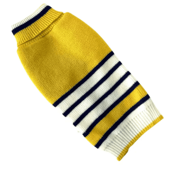 Dogue Stripey Joe Dog Jumper - Yellow