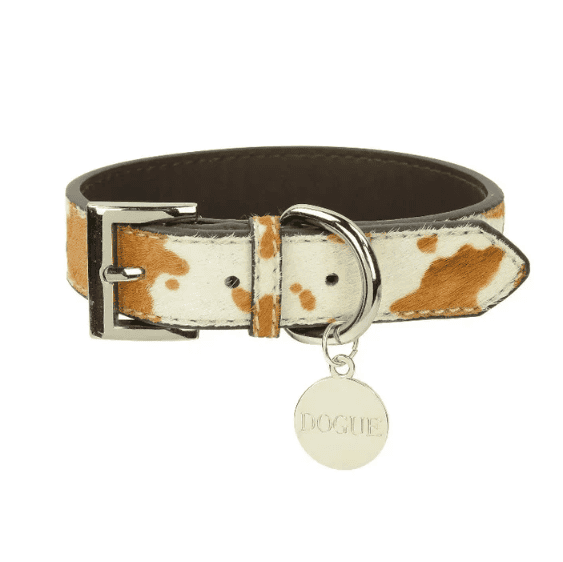Dogue Leather Animal Print Dog Collar