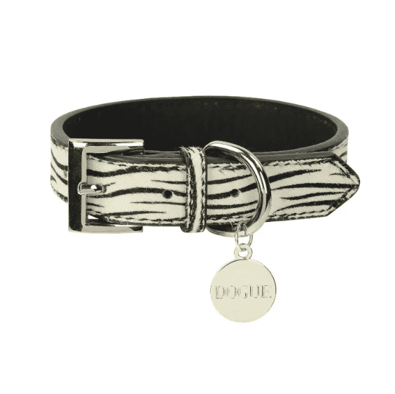 Dogue Leather Animal Print Dog Collar