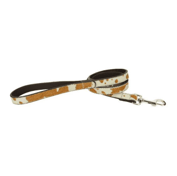 Dogue Leather Animal Print Dog Lead