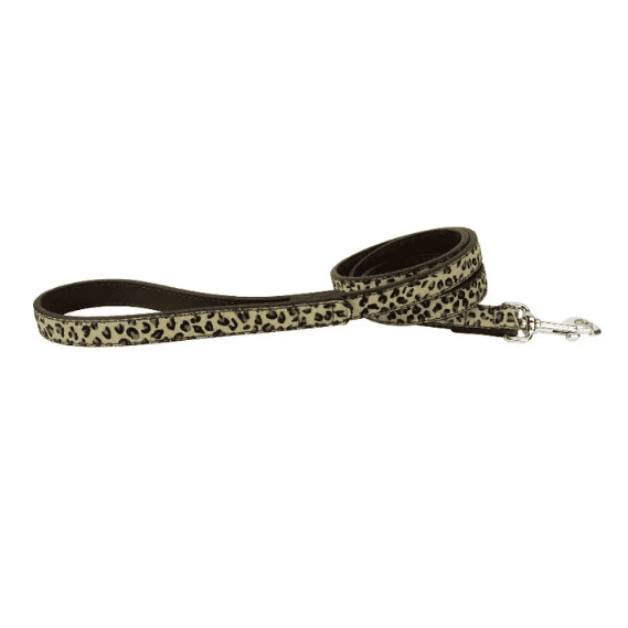 Dogue Leather Animal Print Dog Lead