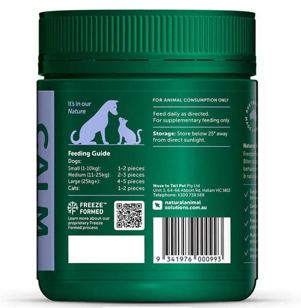 Natural Animal Solutions Freezed Formed Calm Health Bites