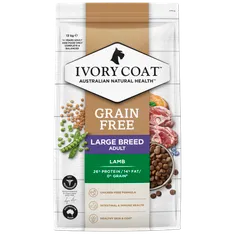 Ivory Coat Grain Free Adult Large Breed Dogs Lamb