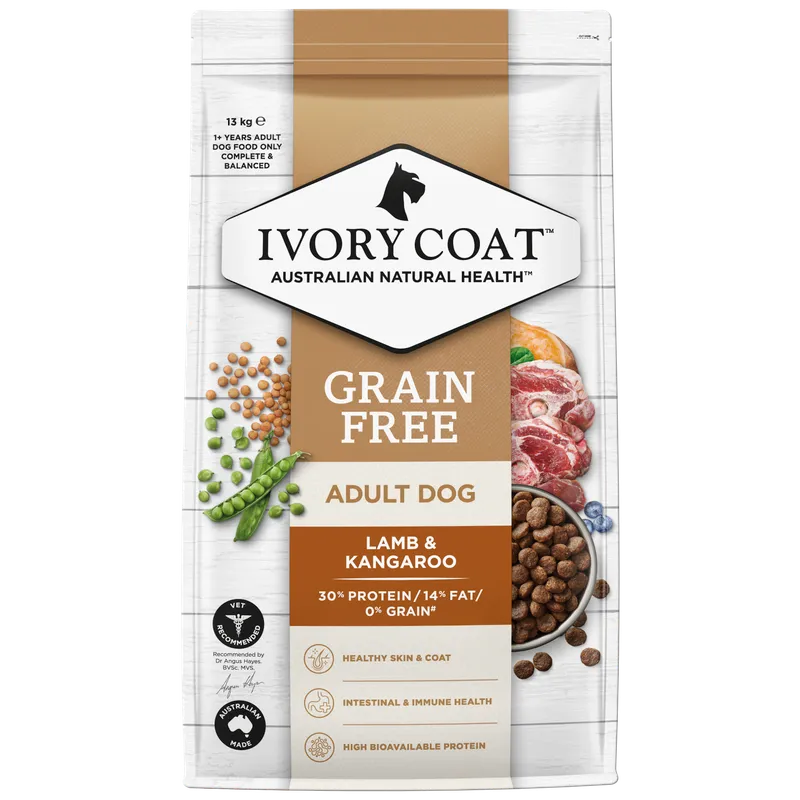 Ivory Coat Adult Dog Grain Free Lamb & Kangaroo