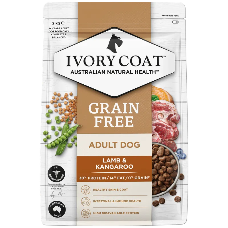 Ivory Coat Adult Dog Grain Free Lamb & Kangaroo