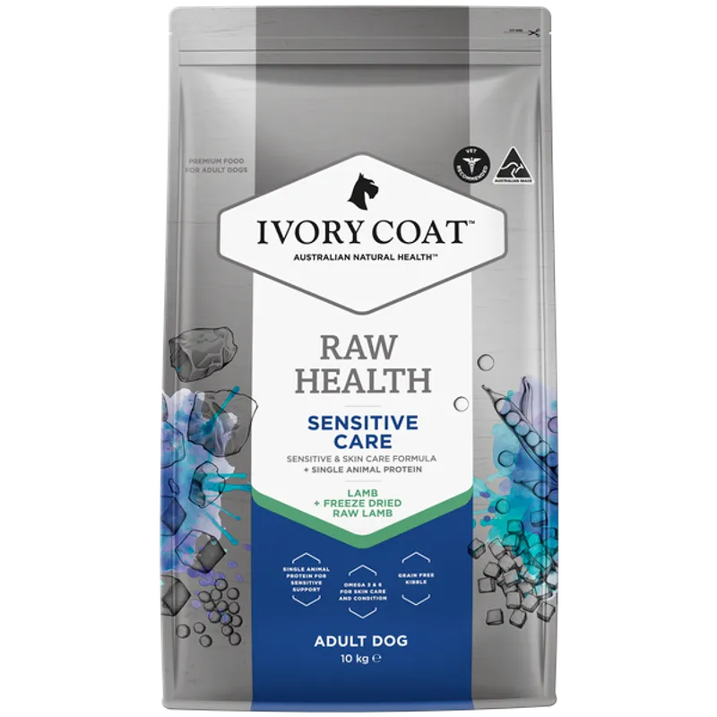 Ivory Coat Raw Health Dog Sensitive Care Dry Dog Food