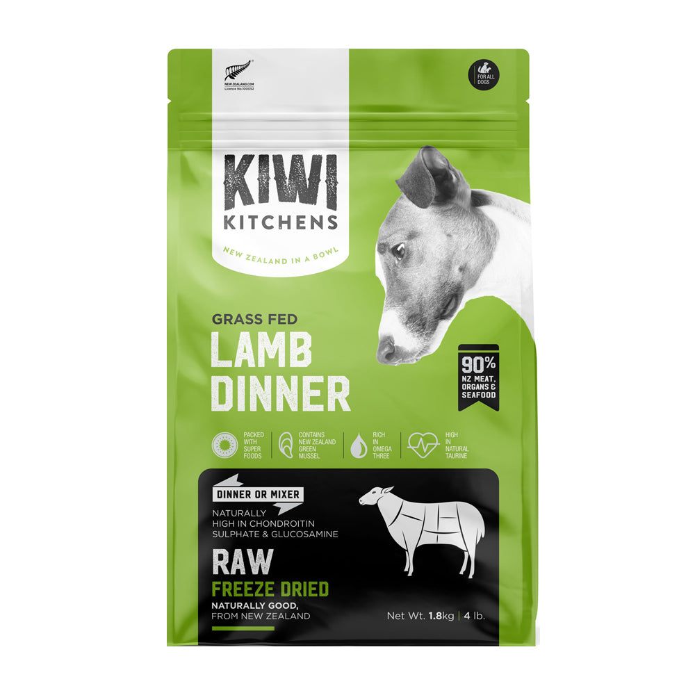 Kiwi Kitchens Freeze Dried Lamb Dinner Dog Food