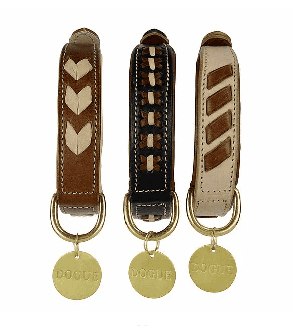 Dogue Leather Man Dog Collar - Tan