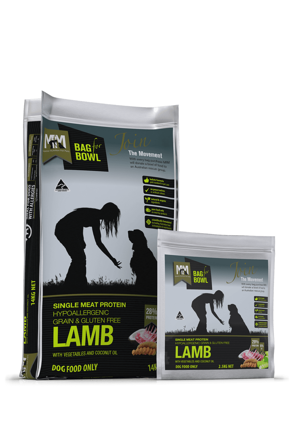 Meals for Mutts Grain & Gluten Free Single Protein Lamb Dry Dog Food