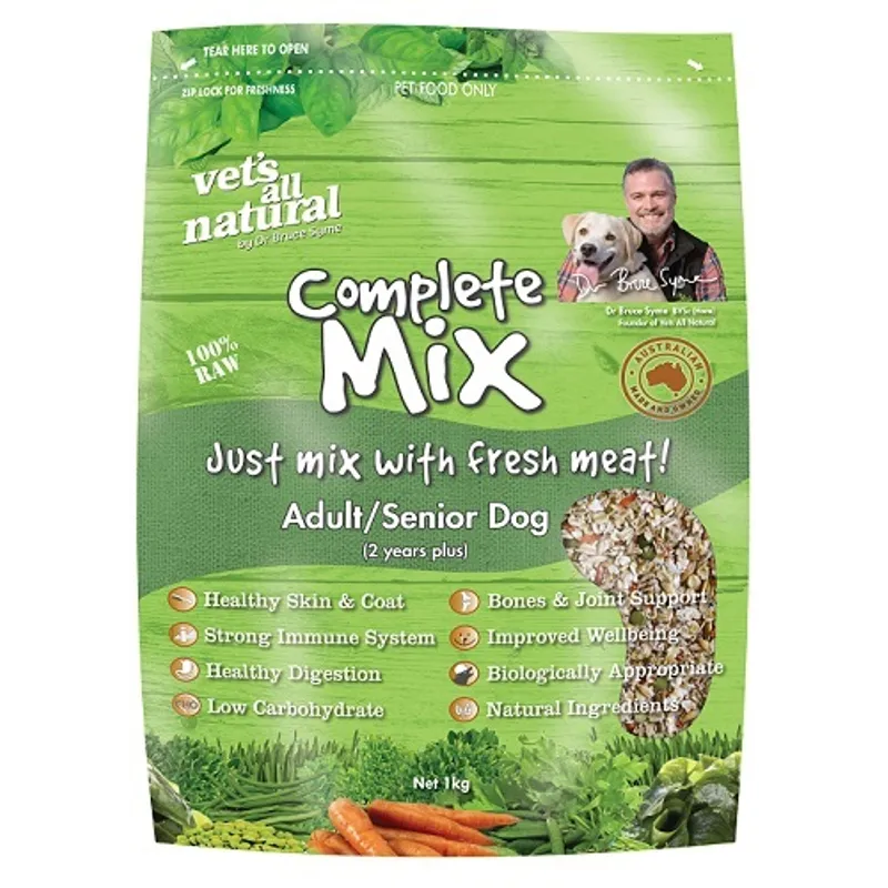 Vets All Natural Complete Mix Adult and Senior Dog Food
