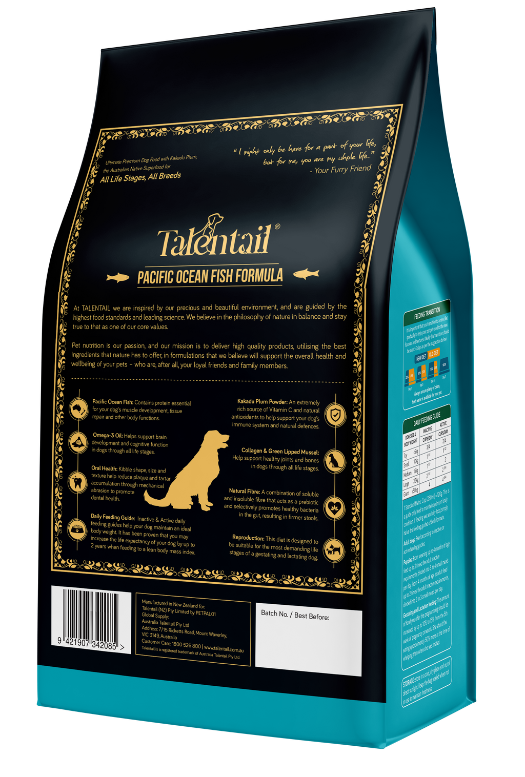 Talentail Ultimate Pacific Ocean Fish Dog Food 5kg