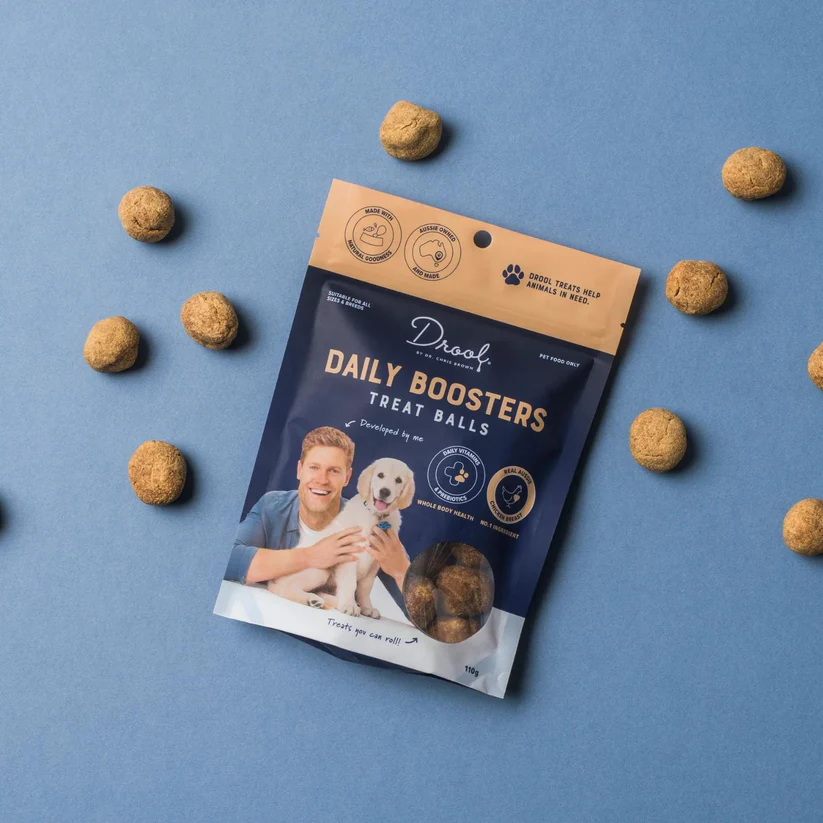 Drool Daily Boosters Treat Balls for Dogs 110g