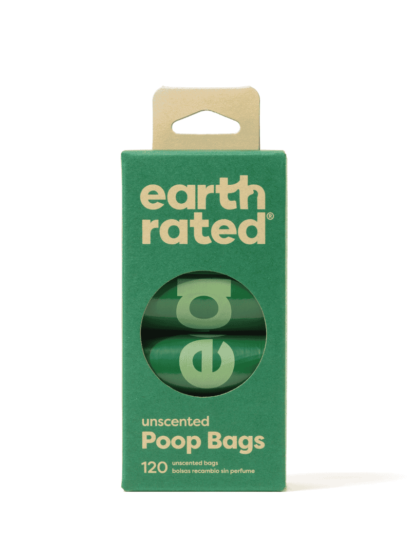 Earth Rated 120 Dog Poop Bags on 8 refill rolls