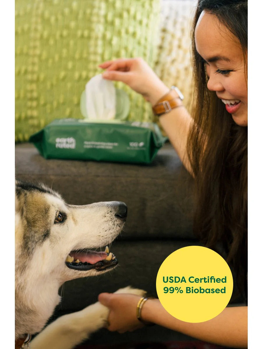 Earth Rated 100 Dog Wipes - Lavender