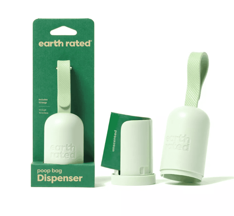 Earth Rated Leash Dispenser with 15 bags - Unscented
