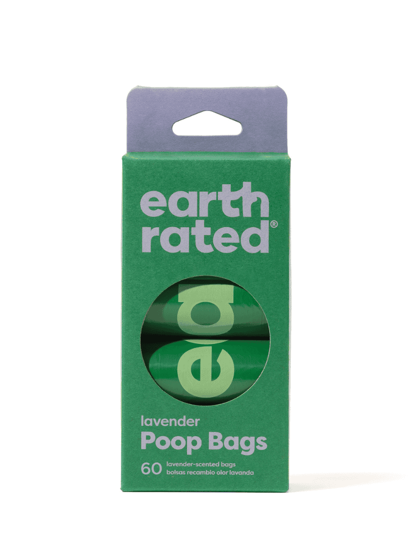 Earth Rated 60 Dog Poop bags on 4 refill rolls