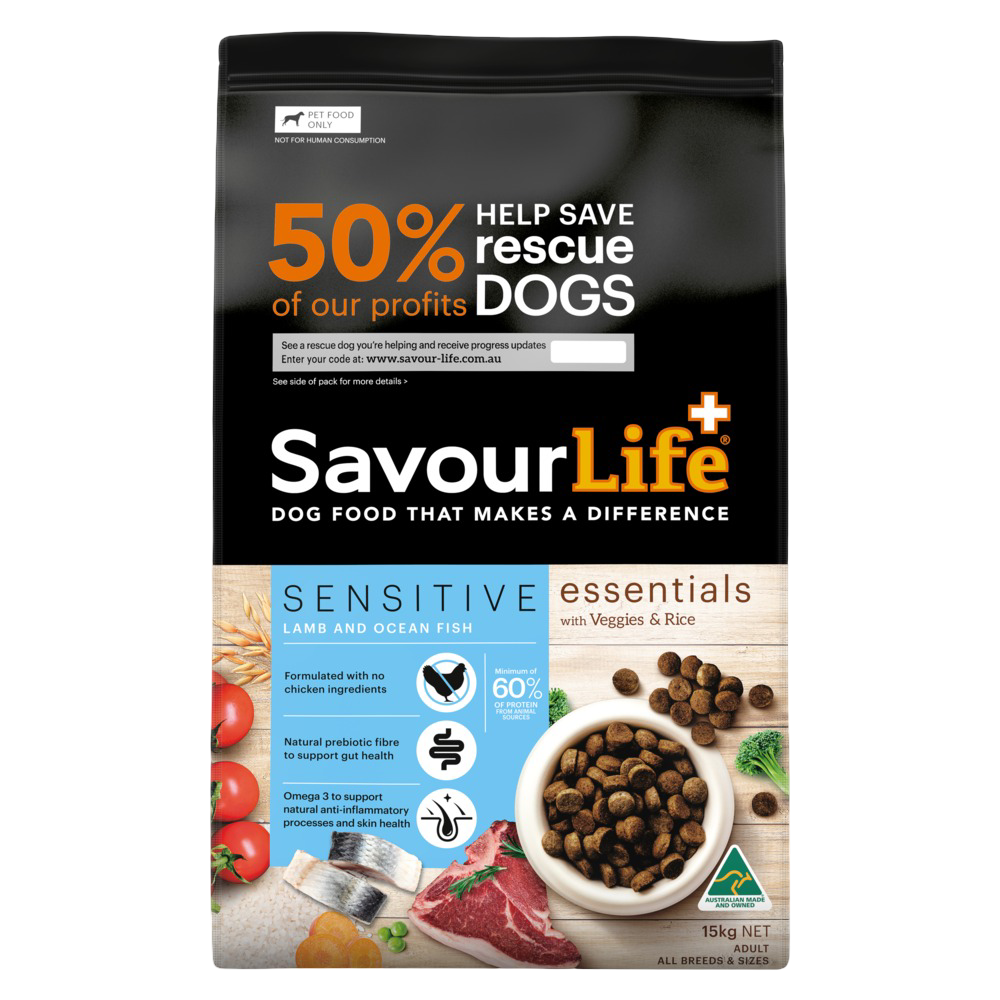 Savourlife Essentials Sensitive Lamb and Ocean Fish Adult Dry Dog Food