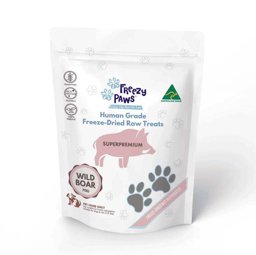 Freezy Paws Freeze Dried Wild Boar Treats 70g