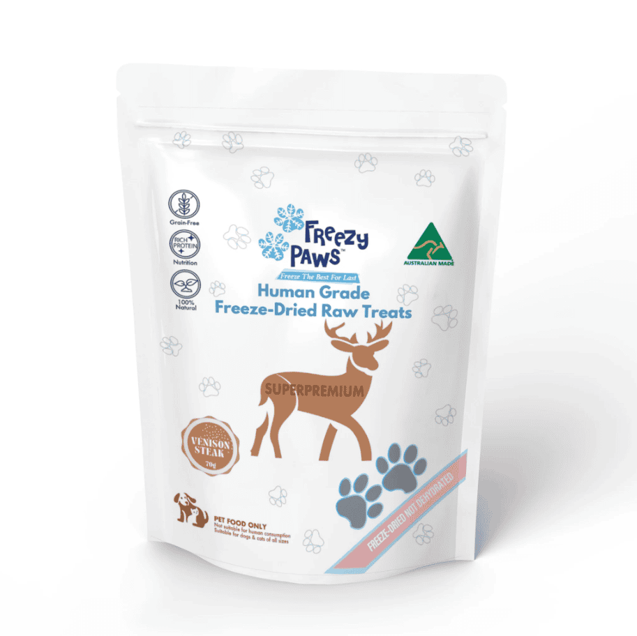 Freezy Paws Freeze Dried Raw Treats Venison Steak 70g