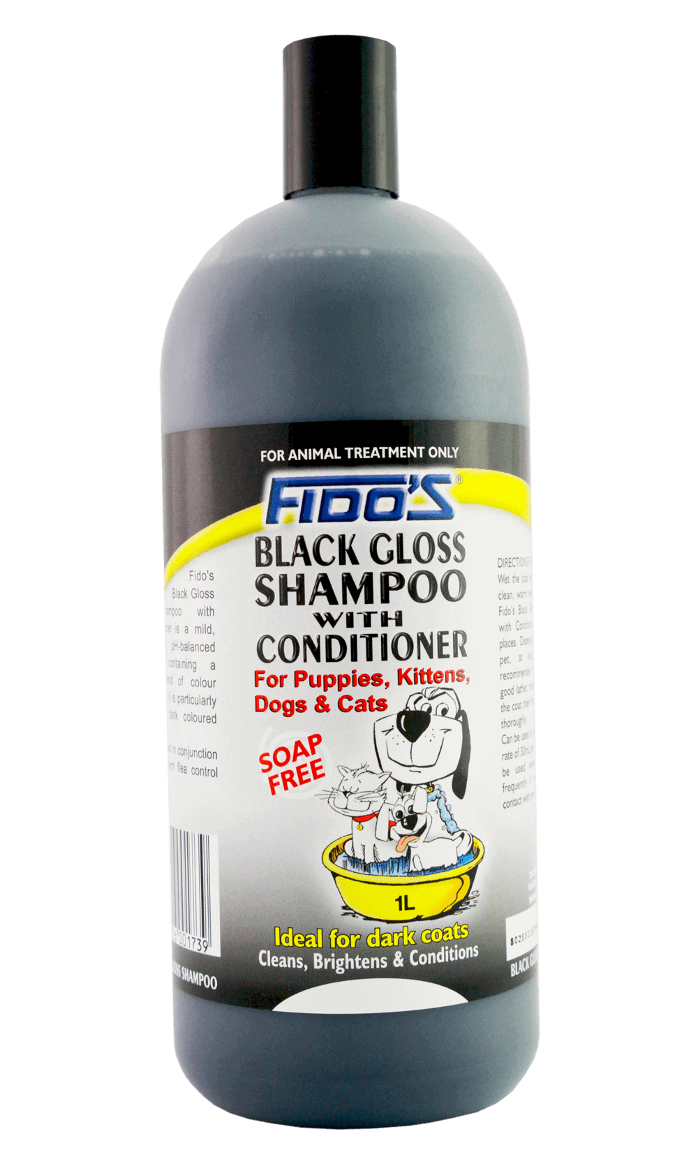 Fido's Black Gloss Shampoo with Conditioner for Dogs and Cats