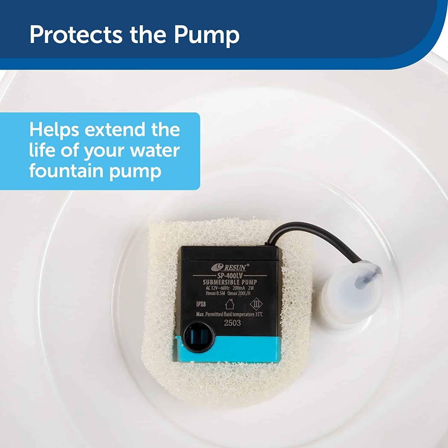 PetSafe Drinkwell Replacement Foam Filter (Pack of 2)