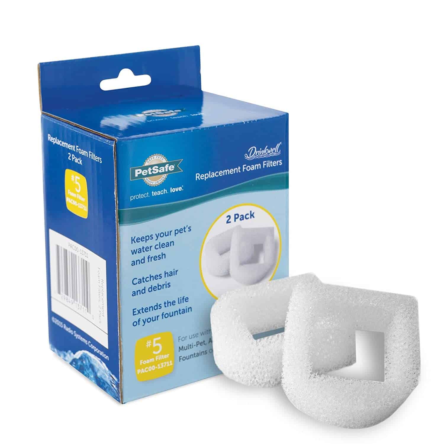 PetSafe Drinkwell Replacement Foam Filter (Pack of 2)