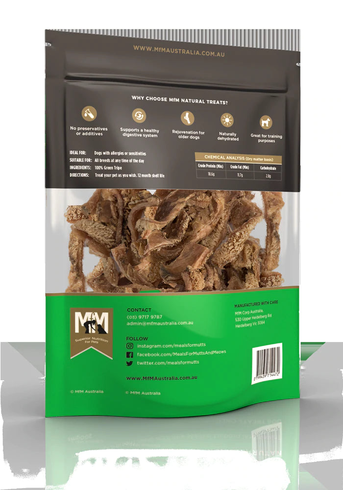 Meals for Mutts Dog Natural Tripe Treats Cold Dried 200g