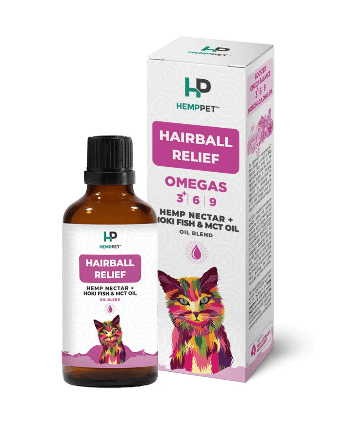 HempPet Hemp Oil Blend with Hoki Fish & MCT Oil for Cats -100ml