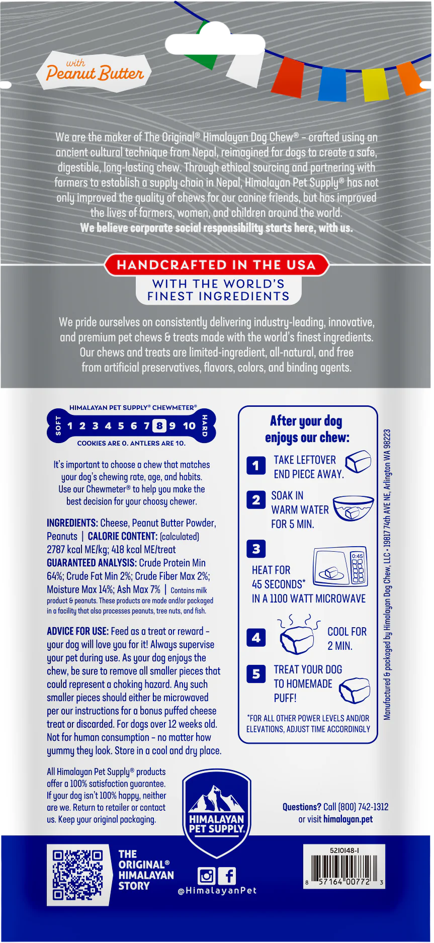 Himalayan Dog Chew - Peanut Butter