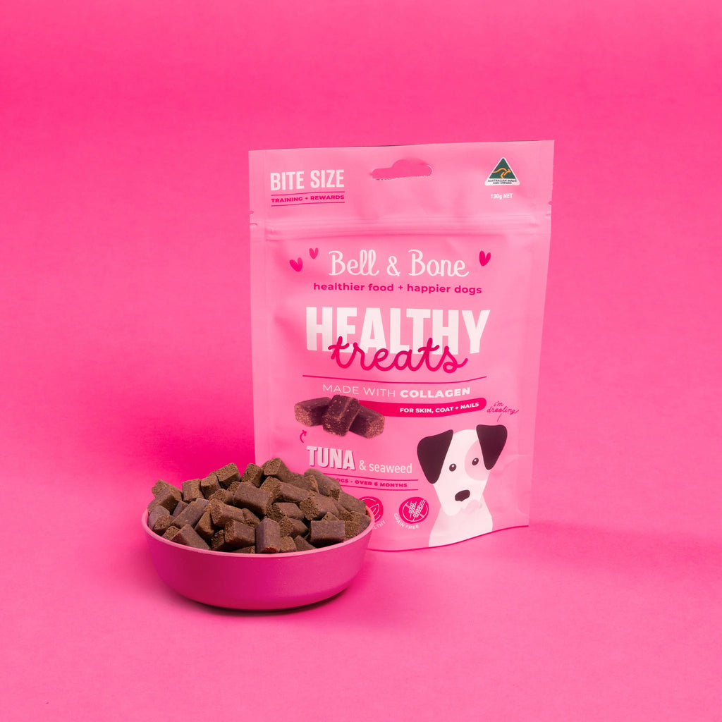 Bell and Bone Dog Healthy Treats: Tuna & Seaweed for Skin, Coat and Nails 130G