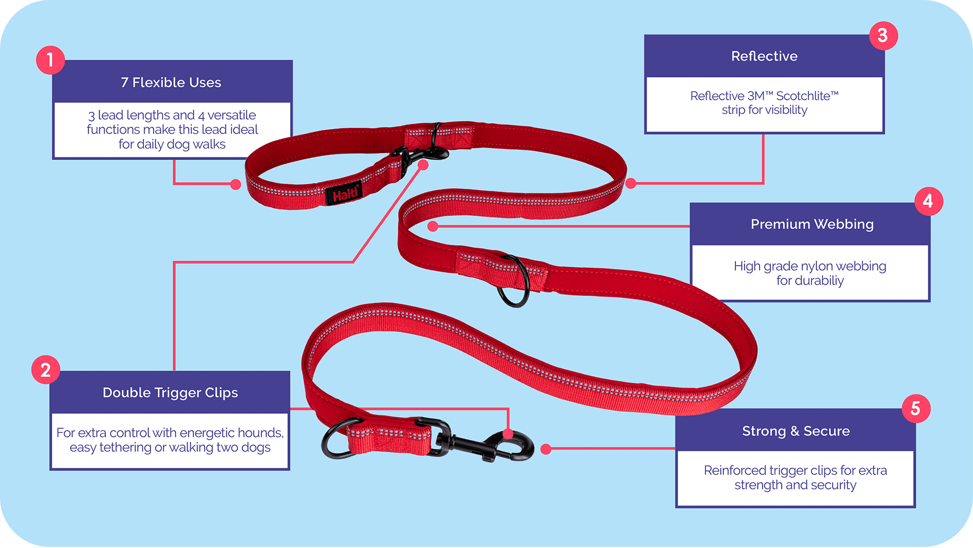 Halti Double Ended Dog Leash