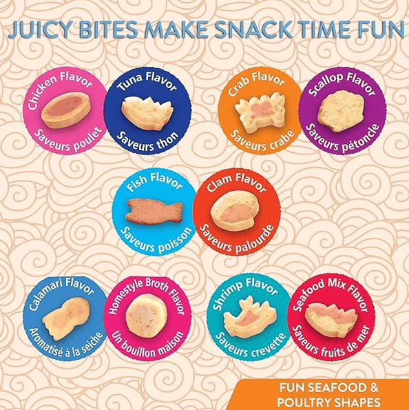 Inaba Cat Juicy Bites Fish & Clam 34g x 6pk