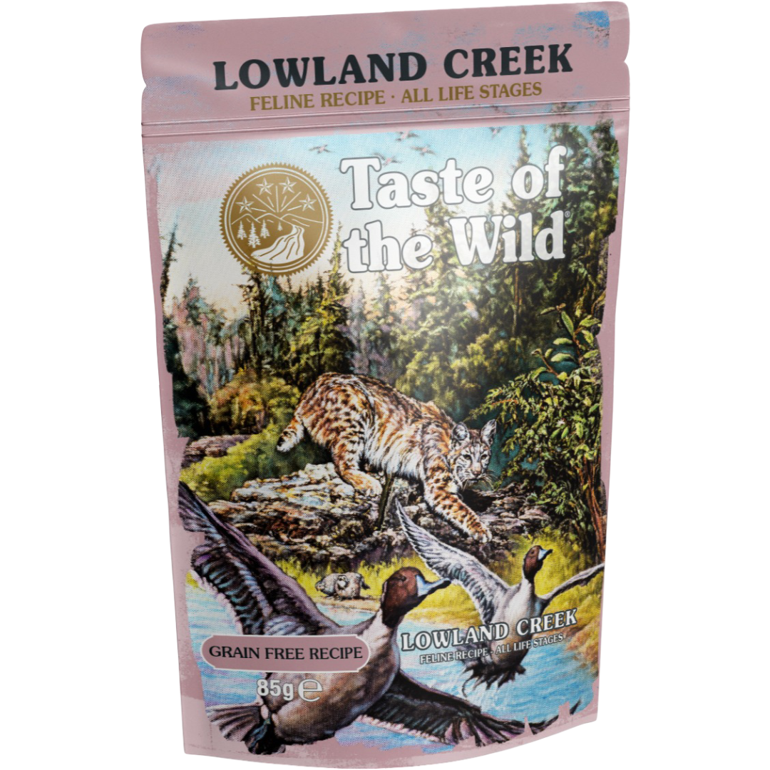 Taste of the Wild Lowland Creek Chunks in Gravy Wet Cat Food 85G x 12