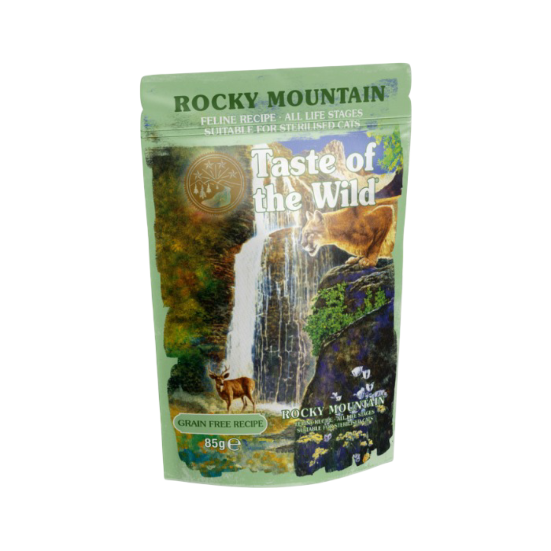 Taste of the Wild Rocky Mountain Chunks in Gravy Wet Cat Food 85G x 12