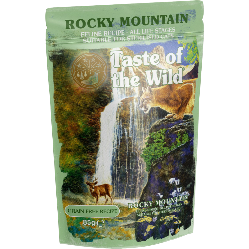 Taste of the Wild Rocky Mountain Chunks in Gravy Wet Cat Food 85G x 12